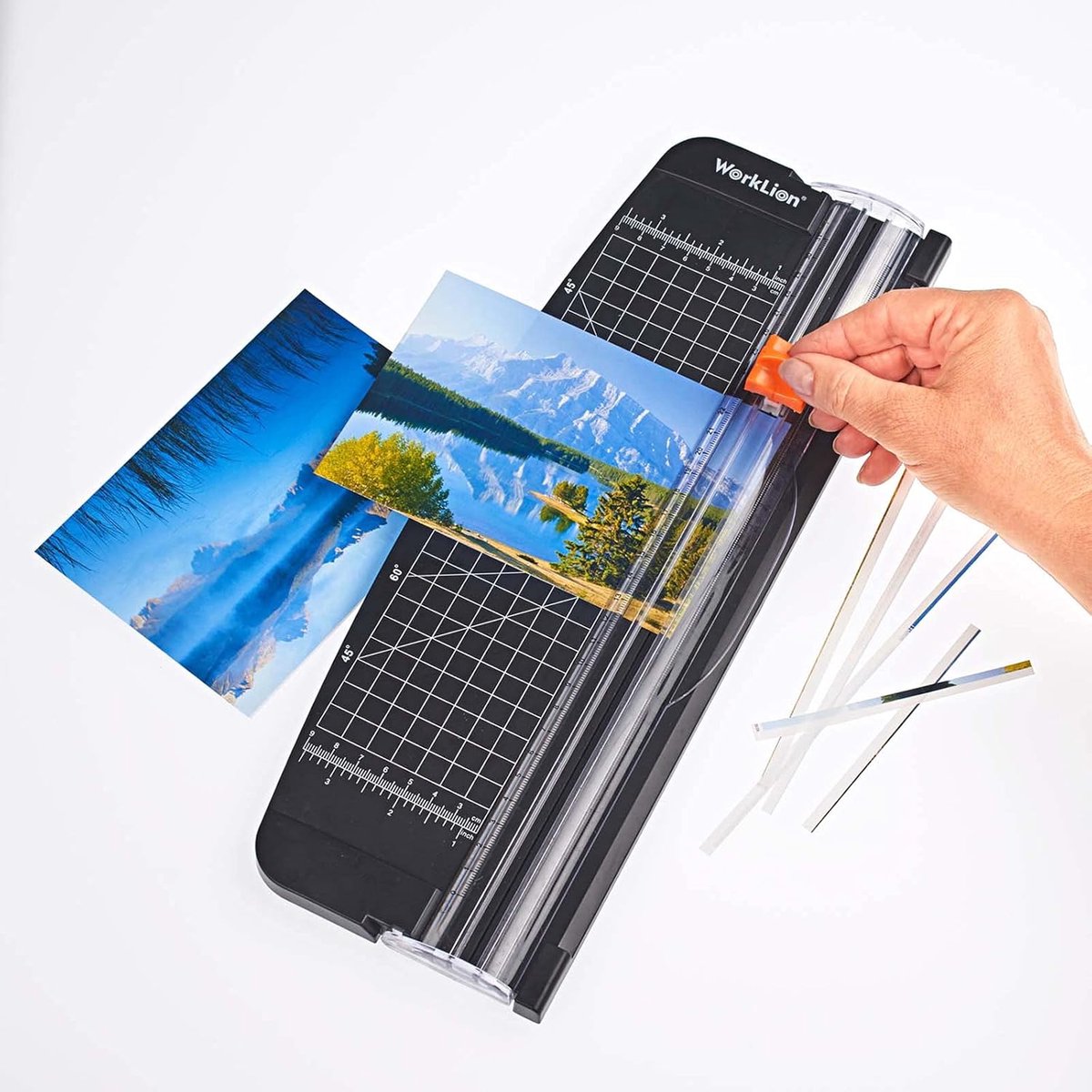 Papiersnijder A4 - Snijmachine Papier - Foto's Bijsnijden - Praktische Klemrail - 36 x 13.5 cm - Zwart
