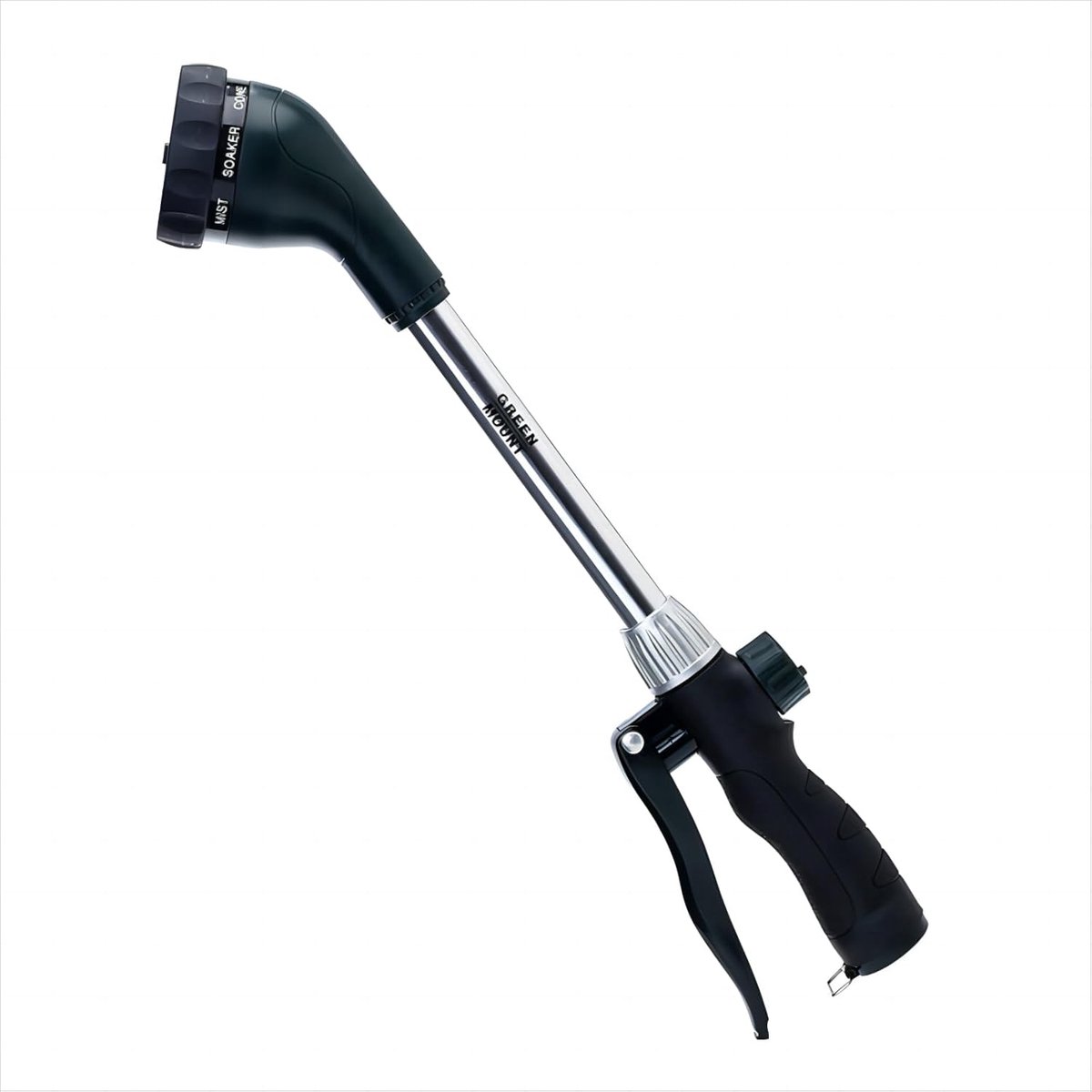 Gietstok Sproeier - Waterstok Tuin - Gazon Water Geven - 8 Sproei Patroon - 16 Inch - Zwart Groen