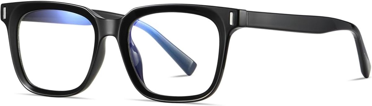 Blauw licht blokkerende glazen - Computerbril Dames Heren - Schermtijd Comfort - TR90 Lichtgewicht Montuur - 51mm Lensbreedte - Zwart