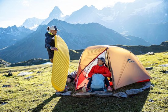 Lucht Slaapmat - Kampeer mat - Backcountry avonturen - Ultralicht ontwerp - 3 inch dik - Zonnevlam van lucht — afbeelding 3