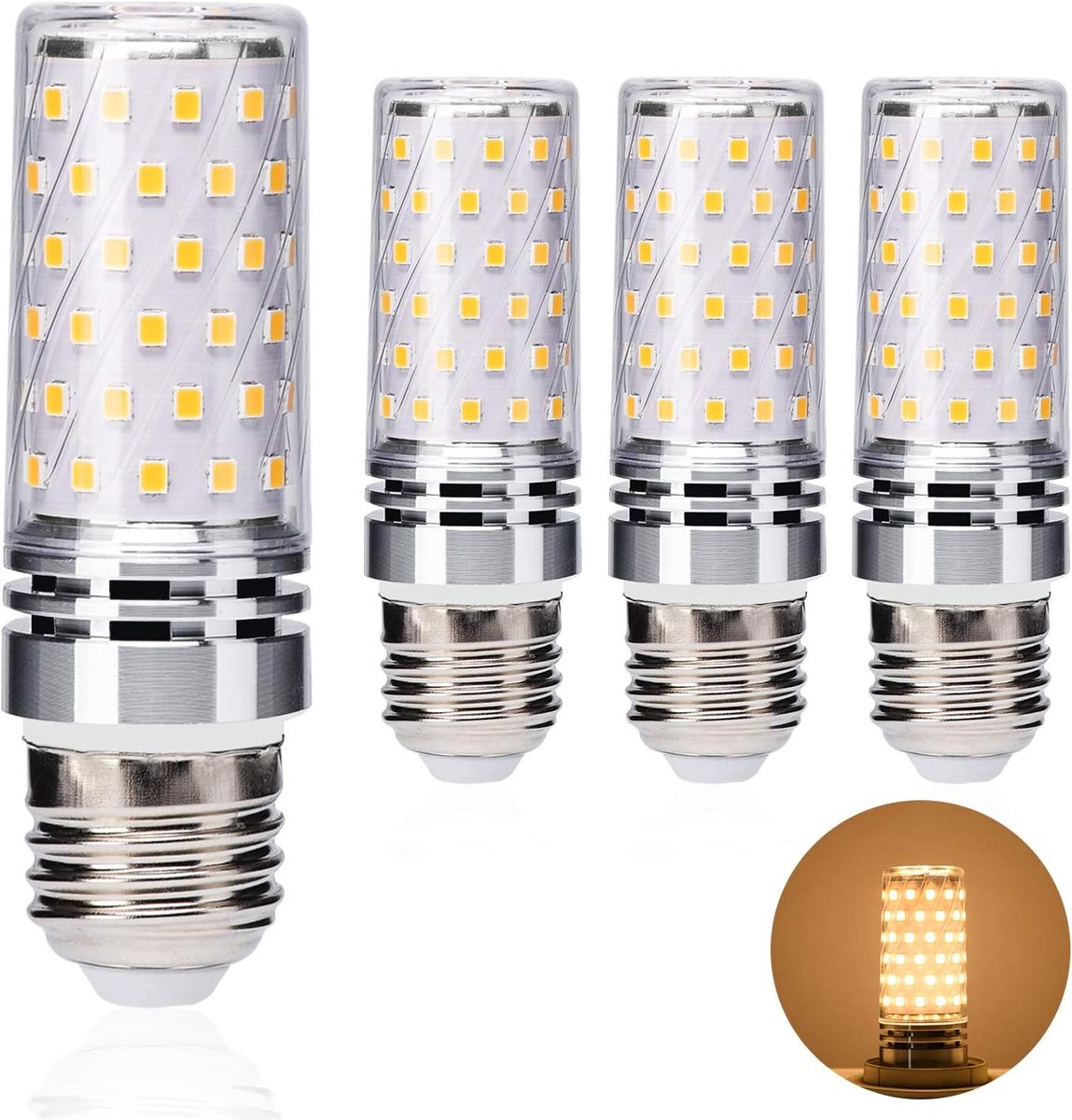 Ledlamp E27 - Gloeilamp vervanger - Huis verlichting - Energiezuinig 8W - 800 lumen - Warm wit