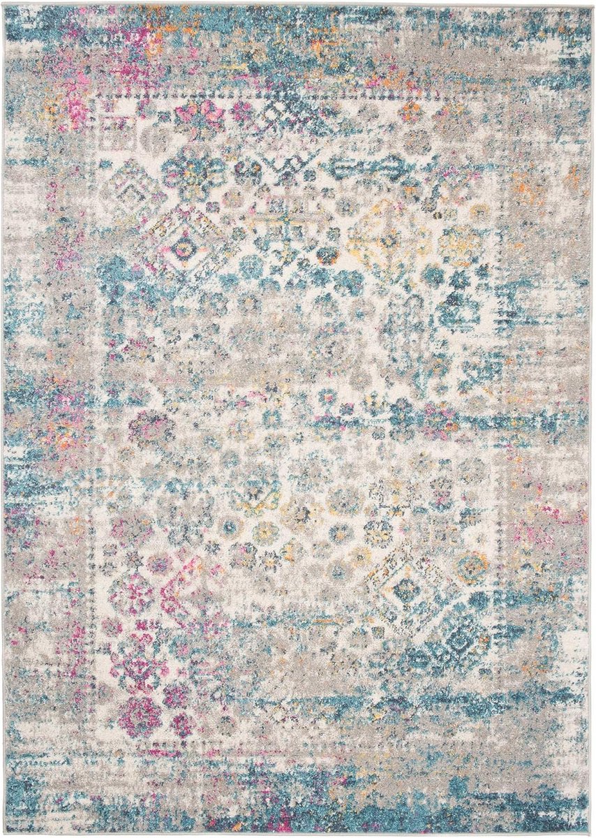 Vloerkleed Abstract - Oosters Patroon - Woonkamer Inrichten - Geschikt voor vloerverwarmin