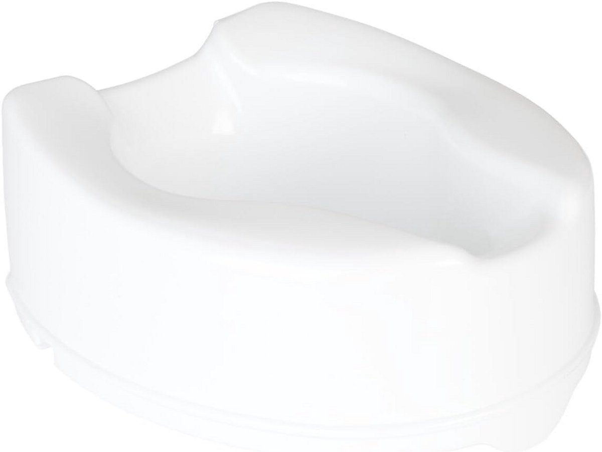Toiletverhoger - Verhoogd Toilet - Ondersteuning Ouderen - Verstelbare Bevestiging - 150 mm Verhoging - Wit