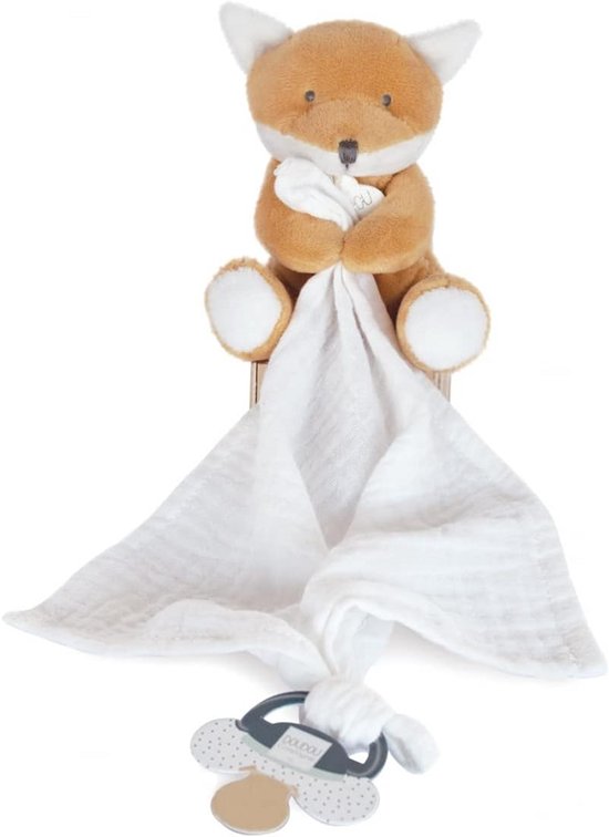 Fopspeen Knuffel - Speendoekje Holder - Baby Comfort - Solidariteit Product - 11 x 11 x 11 cm - Fuchsia — afbeelding 4