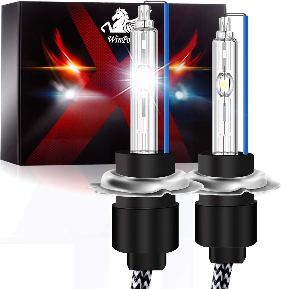 Autolampen Xenon - Koplampen Vervanging - Verbeterde Zichtbaarheid - IJzig Blauw Licht - 55W 8000K - Blauw