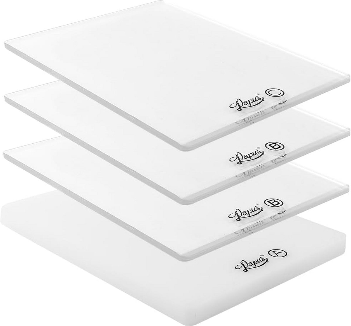 Kunststof Platen - Reserve Platen - Papier Maken - Slijtvaste Onderdelen - 15 x 19.5 cm - Wit