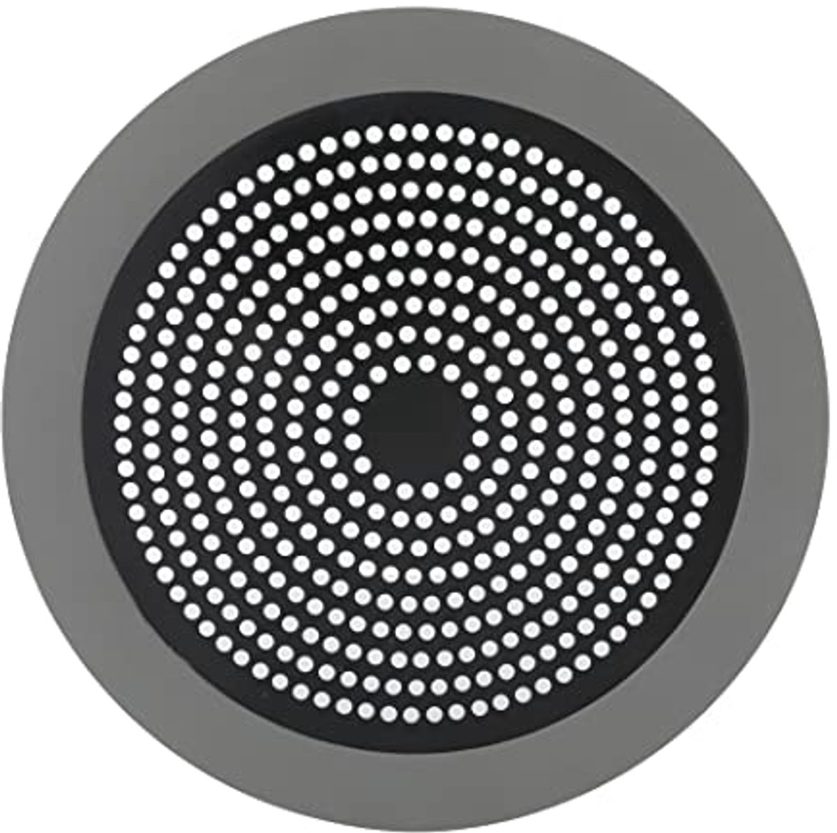 Douche Afvoerzeef - Haarvanger - Afvoer Beschermen - Antislip Rand - 14.6 cm Diameter - Mat Zwart
