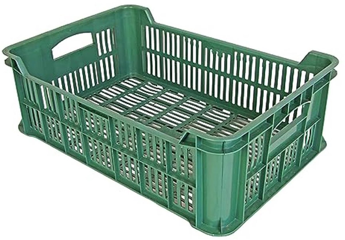 Opbergbox Set - Fruit Groente - Keuken Organisatie - Stapelbaar Ontwerp - 60x20x60 cm - Grijs