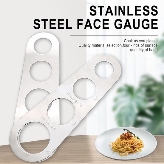 Allecto - Spaghetti-messen - Roestvrij staal - Spaghettiverdeler - Zilver - Keukenhulpgereedschap - Voor 1 tot 4 personen - 3 stuks van Merkloos — afbeelding 5