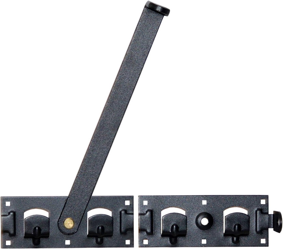 Heksluiting - Poortvergrendeling - Dubbele Poorten - Zwart Gepoedercoat - 430 mm - Zwart