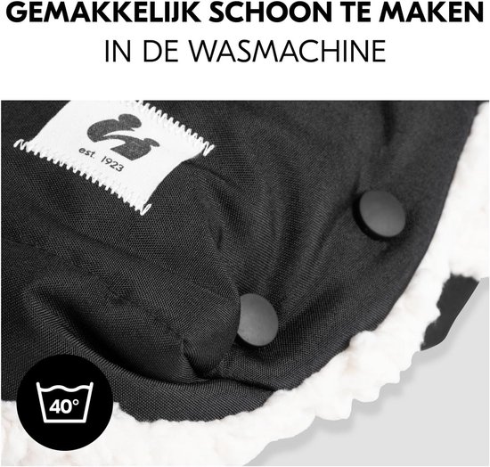 Handwarmer voor kinderwagens, buggy's en fietsaanhangers - Met touchscreen tas en teddy fleece - Waterafstotend en eenvoudig te bevestigen — afbeelding 5
