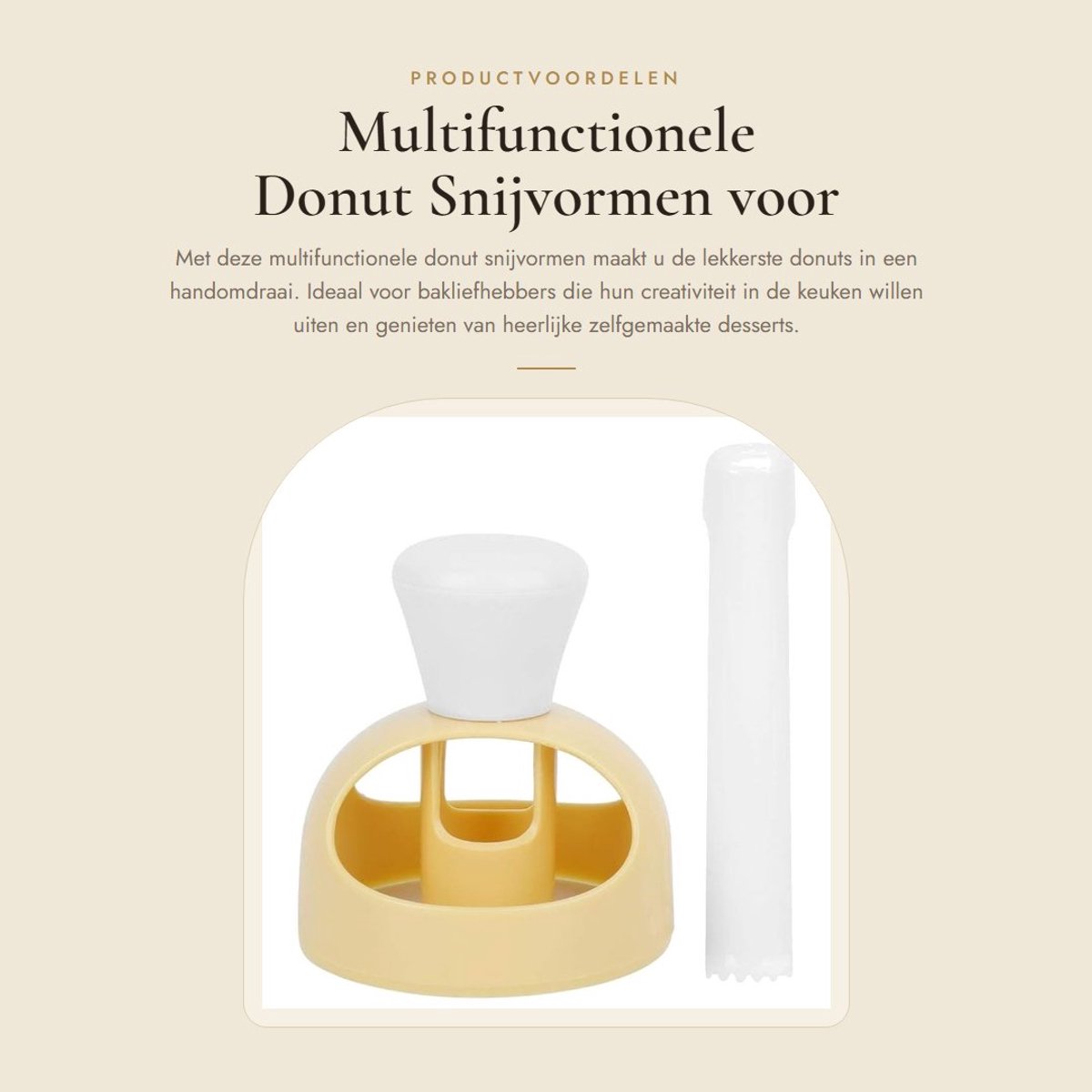 Dailygoods- Donut Snijvormen Multifunctioneel - Bakvormen - Keuken