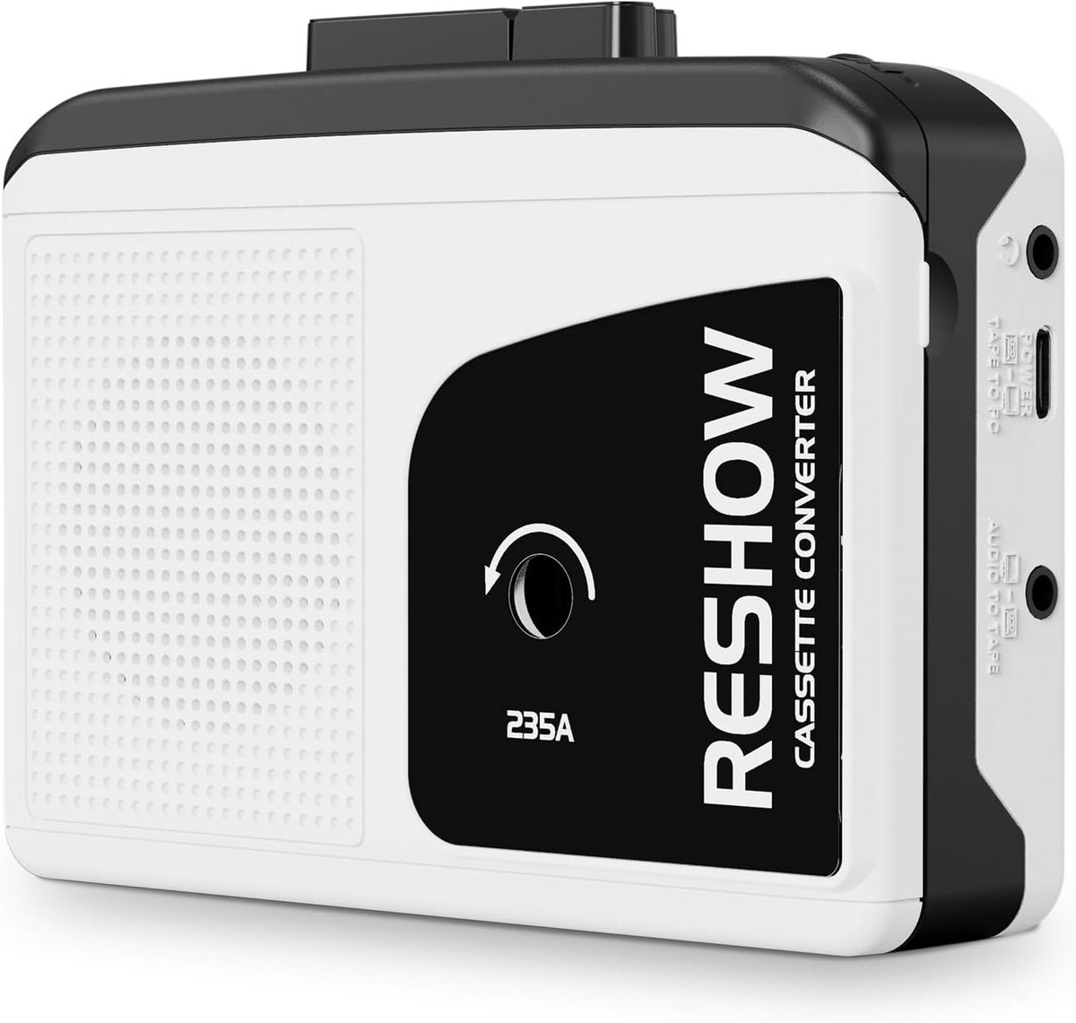 Cassette Speler - Muziekspeler Opname - Muziek Luisteren - Ingebouwde Speaker - Compact Formaat - Wit