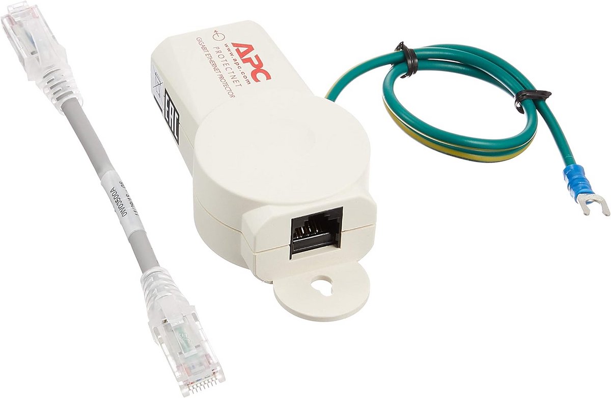 Ethernet Overspanningsbeveiliger - Netwerk Beschermer - Apparaten Beveiligen - PoE Compatibel - 1321 x 127 cm - Wit