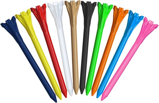 Golf Tees - Tee Houder - Golfen op de baan - Lage wrijving ontwerp - 69 mm 30 stuks - Wit van GOLF — afbeelding 5