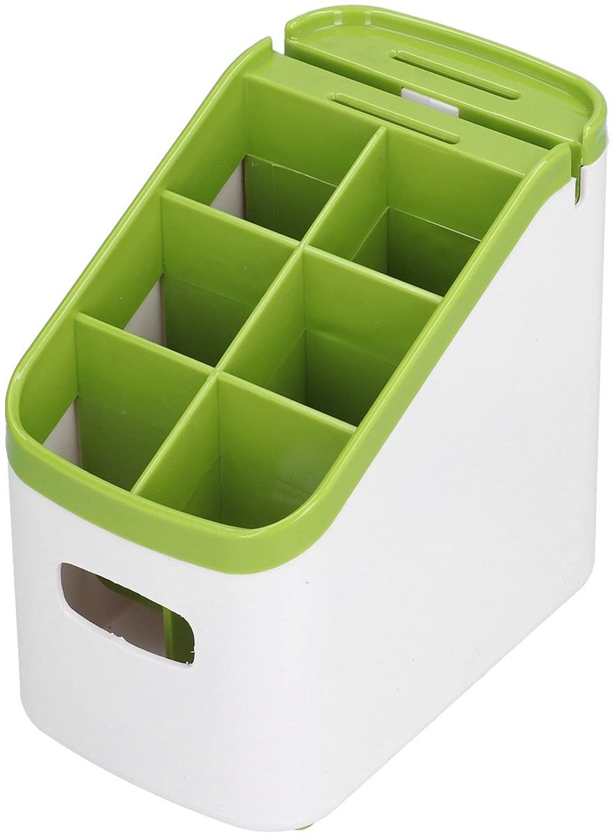 Dailygoods- Bestekhouder Antislip - Keukengerei Houder - Bestekafdruiprek - Lichtgewicht - Afvoerhouder - Bestekopbergdoos - Bestekorganizer