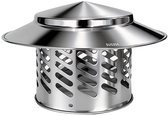 Schoorsteenkap - 304 RVS - Regenkap - Windbestendig & Stabile - Voorkomen Dat Vreemde Voorwerpen Binnendringen - Binnendiameter: 75mm