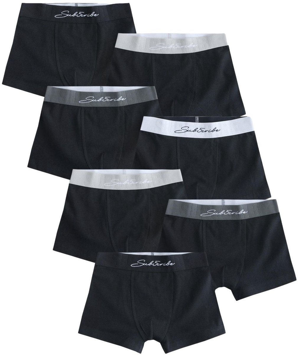 Next - Jongens - Set van 7 boxershorts - Zwart