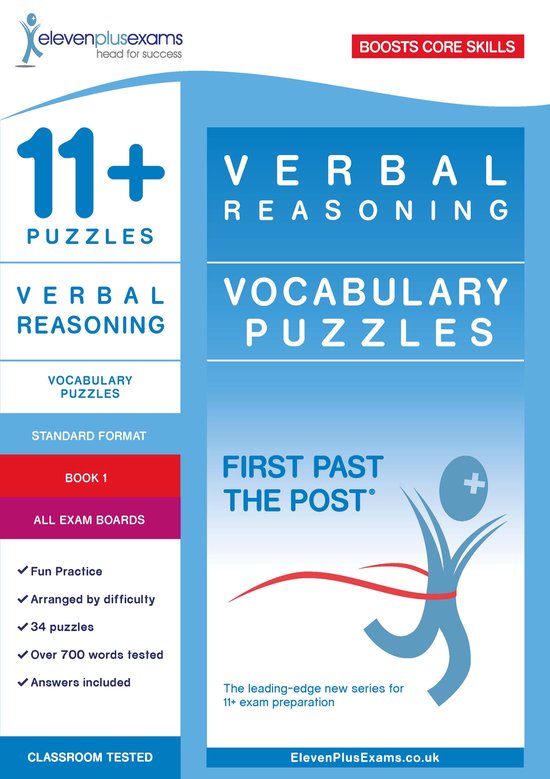 11+ Puzzles Vocabulary Puzzles Book 1 - cover