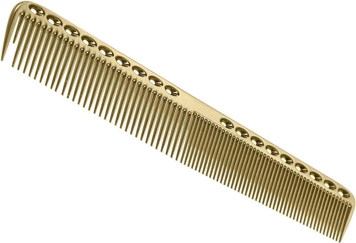 Professionele Haar Kam - Kapperskam Styling - Haar Knippen - Hittebestendig Antistatisch - 21.5 cm Lengte - Zilver