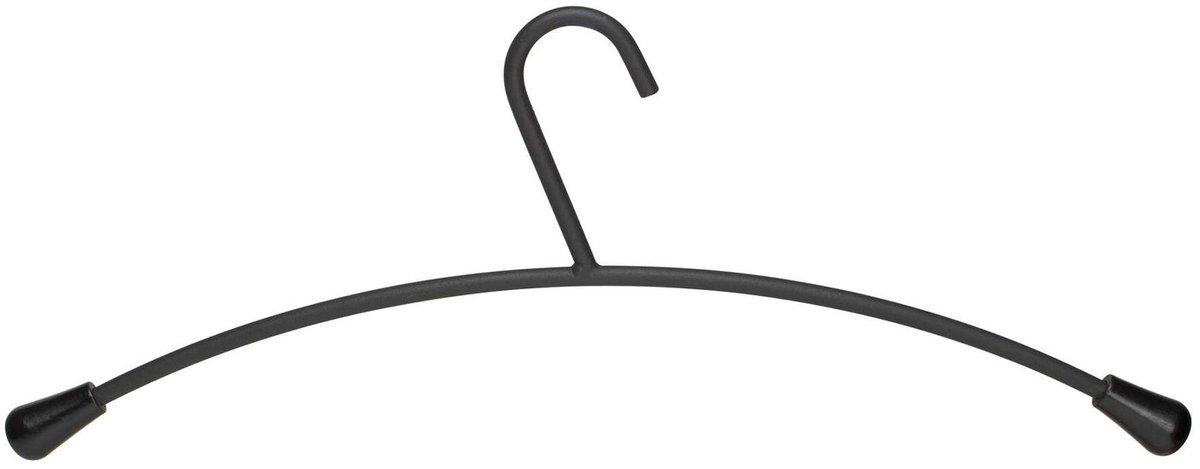 MAUL Kleerhanger 46.5 cm - zwart - metaal - 5 stuks - 46.5 x 2.4 x 18 cm