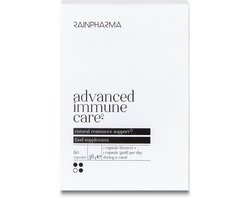 RainPharma Advanced Immune Care - Vitaminen - 60 Capsules - Weerstand & Immuniteit - Vitamine A, C, D - Zink & Seleen - Multivitamine - Met Reishi & Cordyceps - Voedingssupplement - Gezonde Huid & Collageen - Natuurlijke Ondersteuning - 60 stuks