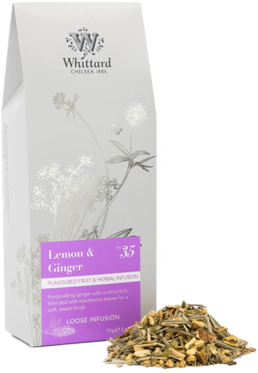 Fruit- en kruideninfusie Whittard of Chelsea Lemon & Ginger, 75 g