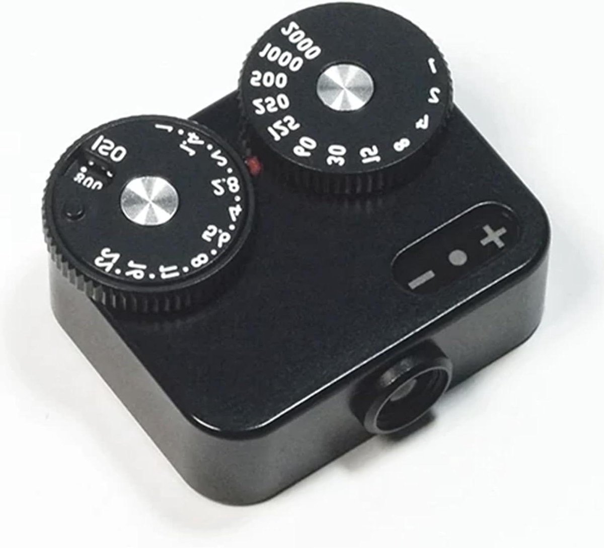 Camera Belichtingsmeter - Lichtmeter Fotografie - Nauwkeurig Belichten - Dubbele Wijzerplaat - 41 x 34 x 175 mm - Zwart