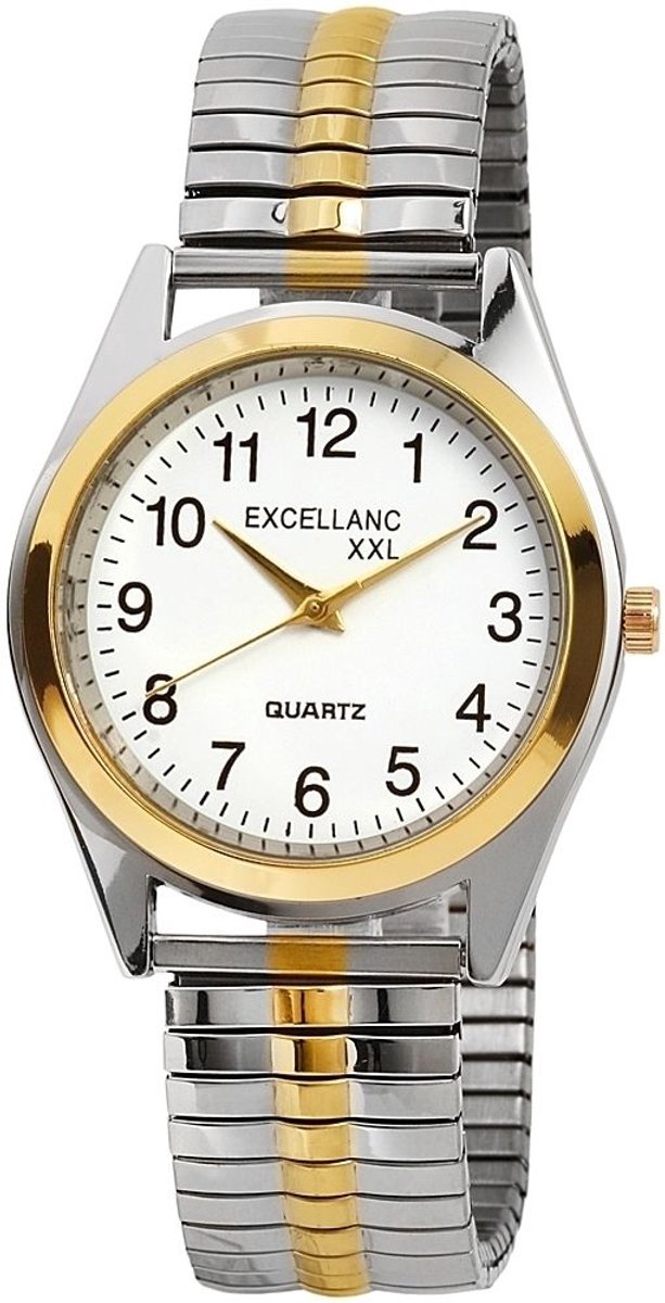 EXCELLANC Herenhorloge van roestvrij staal Mike Excellanc herenhorloge met roestvrijstalen band, XXL