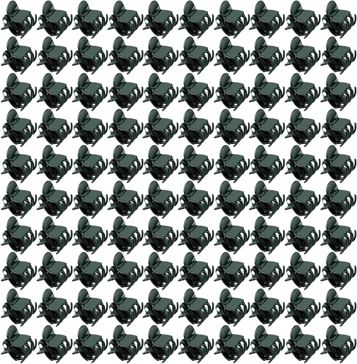 100 Stuks Plant Clips voor Orchideeën, Mini Plant Klemmen, Tuin Clips, Plastic Klemmen voor Planten, Ideaal voor Ondersteuning en Bevestigen van Planten
