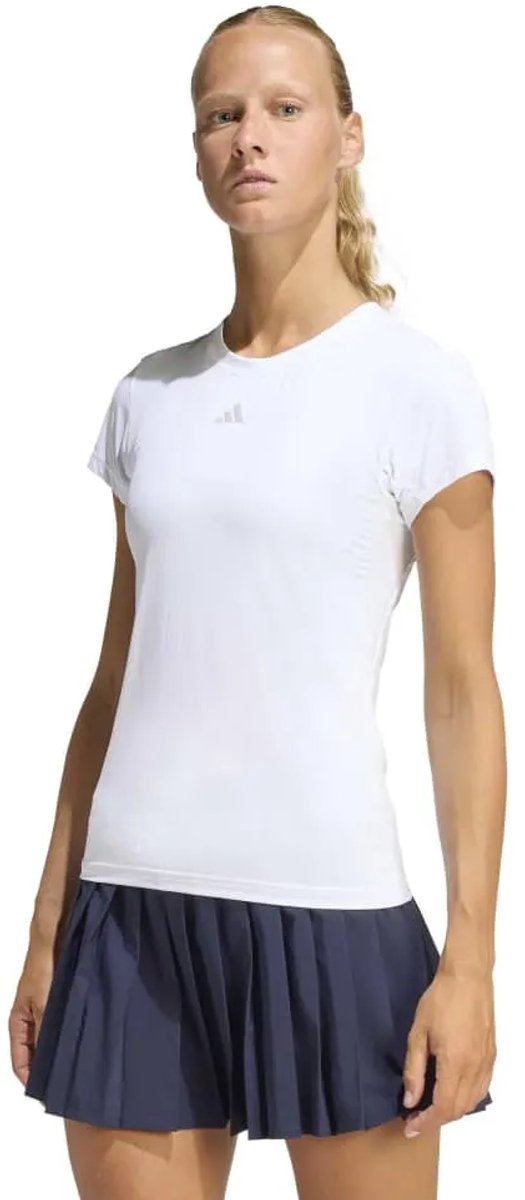 Adidas Tennis Climacool Freelift T-shirt Met Korte Mouwen Vrouw Wit