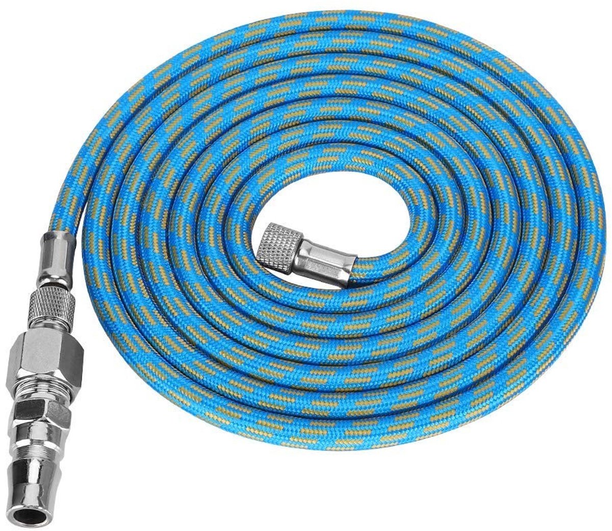Cosensi - Airbrush-slang - Gevlochten nylon luchtslang - Flexibel en duurzaam - Blauw - Persluchtslang voor spray luchtcompressor - Geschikt voor k...
