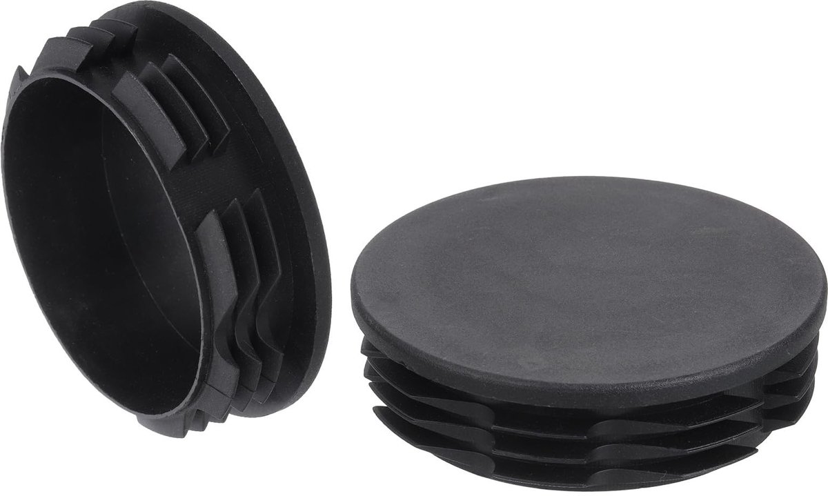 Dailygoods- Buisplug 80 mm - Zwarte PE-buispluginzetstukken - Glijdende Vloerbeschermer - Schokabsorberend - Duurzaam - Eenvoudig te installeren - Buisdoppen