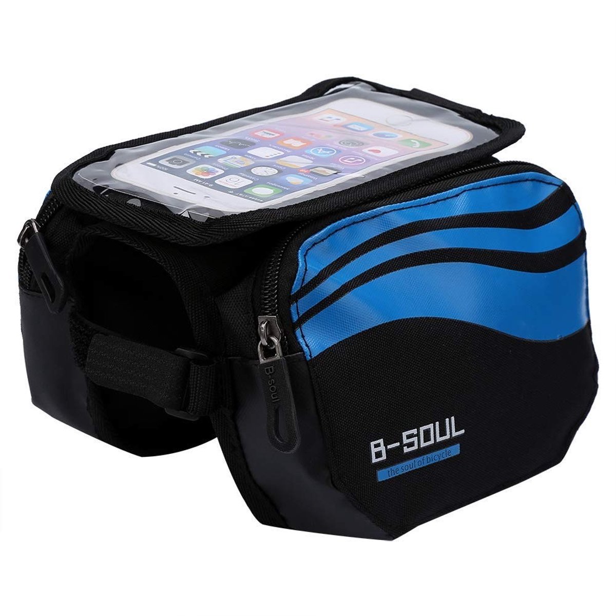 Cosensi- Fietstas waterdicht - Fietstassen dubbel - Fietstas voorhoofd - Fietstas bovenbuis - Mobiele telefoon accessoires - 3 kleuren - Fietsframe Tas