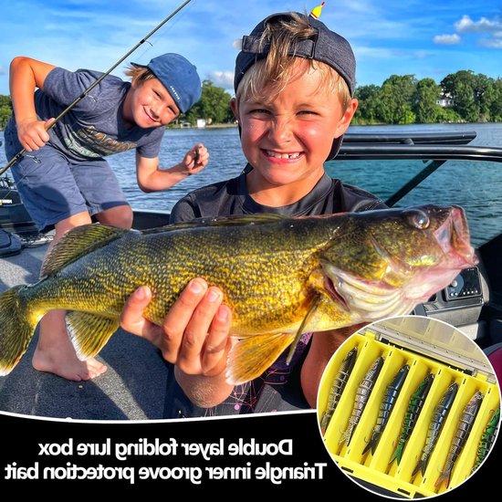 Dubbelzijdige plastic vissersbox met handvat, waterdicht en perfect voor het opslaan van visaas, 19.8 x 13.5 x 3.5 cm, ideaal voor vissers en hengelsportliefhebbers — afbeelding 4