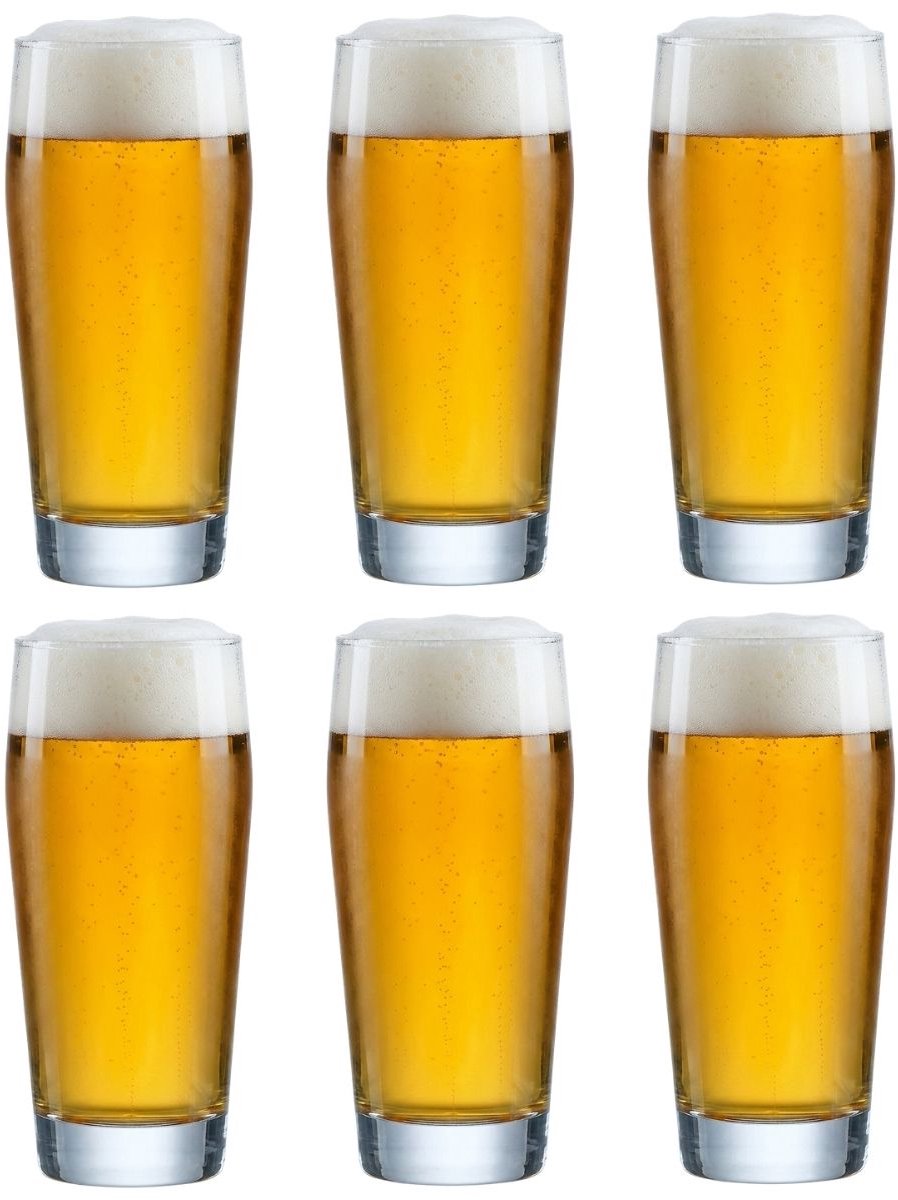 Cookinglife Duitse Bierglazen Willybecher 330 ml - 6 stuks