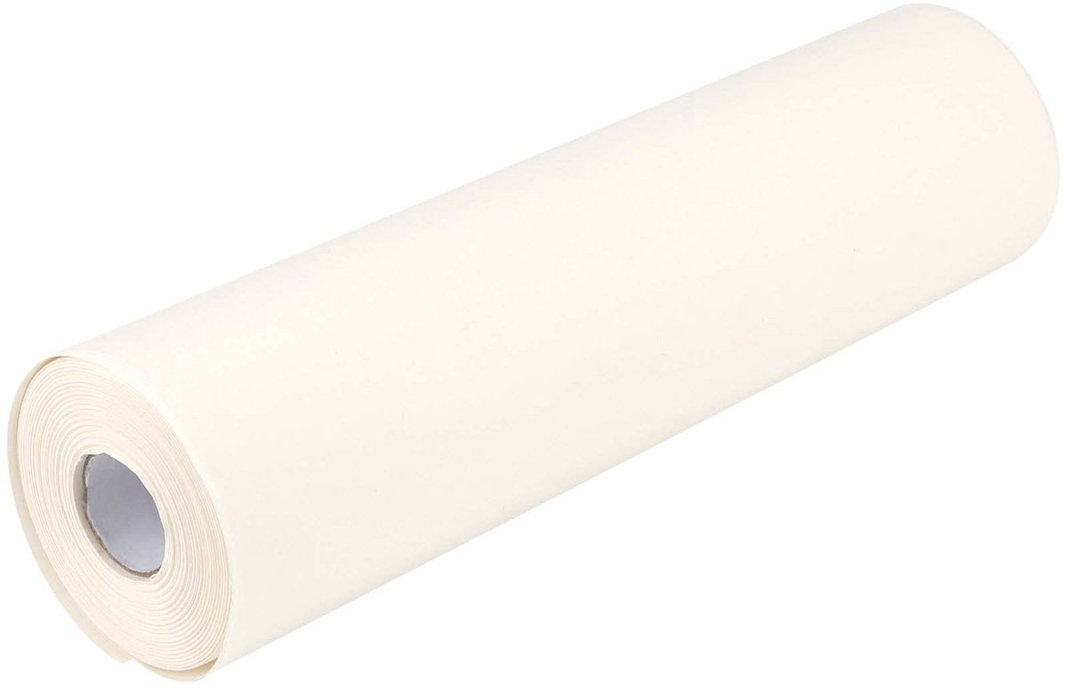 Dailygoods- Tekenpapierrol 44 cm x 25 m - Natuurlijke Papierrol - Vervangend Schildersezelpapier - Kunst en Ambachten - Betrouwbare Kwaliteit - Lichtgewicht 70 g