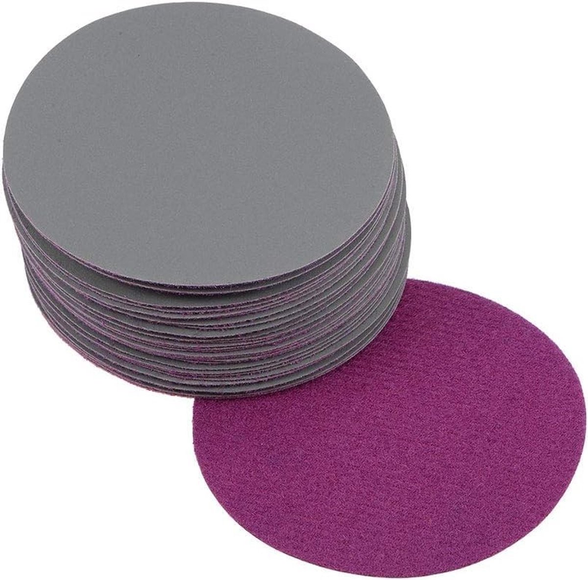 Dailygoods- Schuurschijven 75mm - 30 Stuks - 2000 Grit - Haak/Lus Bevestiging - Nat/Droog Gebruik - Siliciumcarbide - Schuurpapier