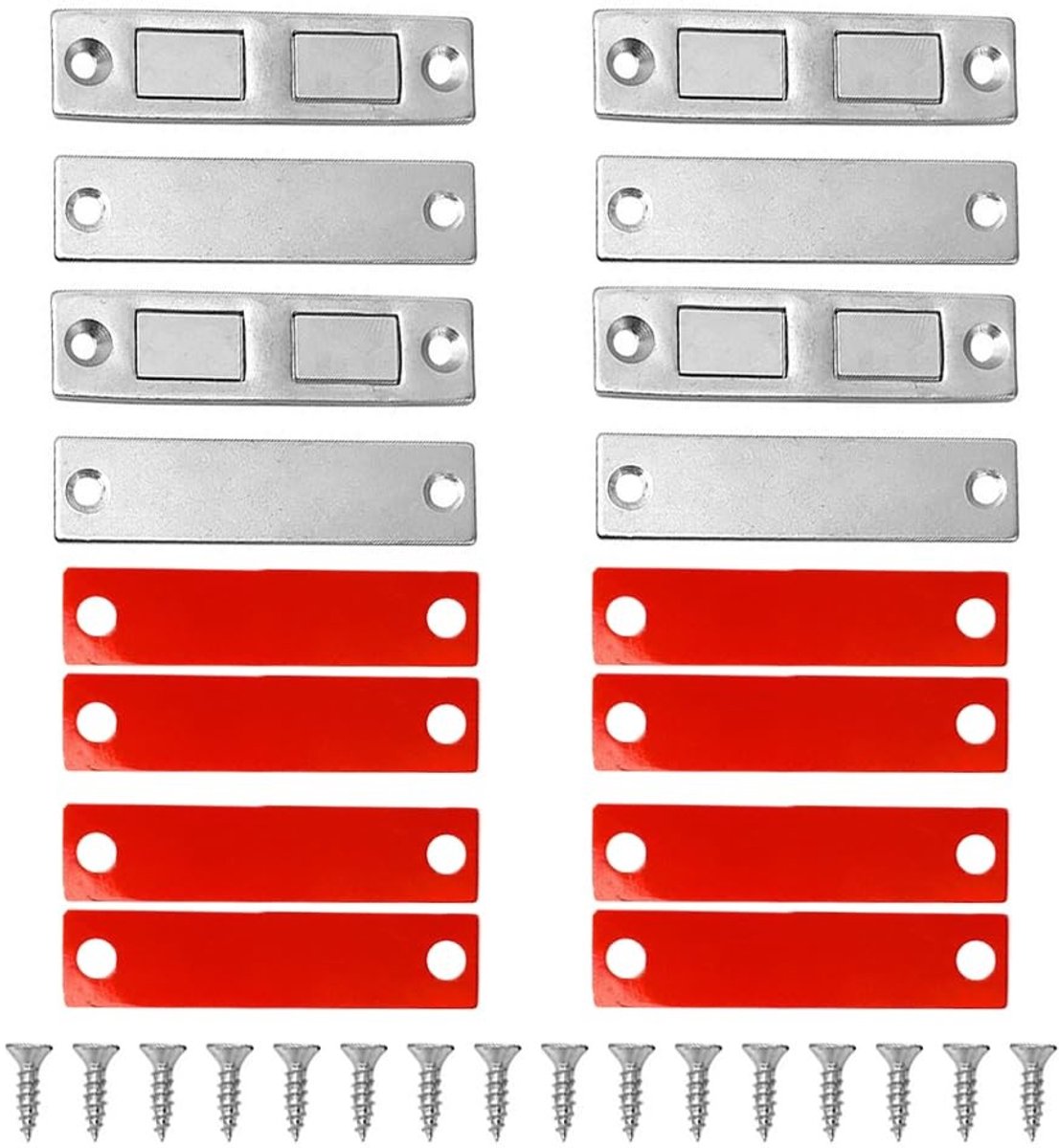 Dailygoods- Magnetische Deurkast - Boorvrije Installatie - Sterk Magnetisch Slot - Duurzame Metalen Constructie - Ladevergrendeling - Bescherming Meubeloppervlak - Deurslot