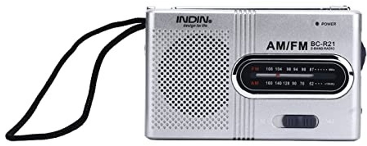 Dailygoods- Radio Draagbare Pocket Radio - Mini Radio Speler - AM/FM - Compact - 2 AA-batterijen - Afmetingen 9,6 x 5,8 x 2,3 cm - Zakradio