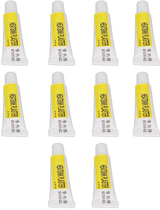 Koelpasta Set - Warmtegeleidende Lijm - Componenten Koelen - Hoge Adhesie - 10 x 5g - Wit — afbeelding 4
