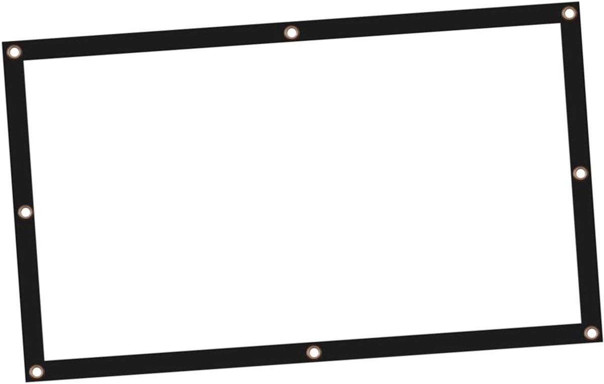 Draagbaar Projectiescherm - Projector Gordijn - Thuisbioscoop Presentaties - Gelijkmatige Lichtprojectie - 171 cm Breed - Wit