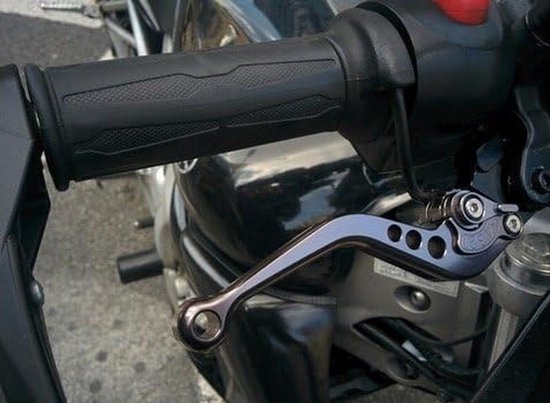 Verstelbare Hendels Motor - Rem Koppeling - Motorrijden Verbeteren - CNC Aluminium Constructie - 14.2 cm Kort - Zwart — afbeelding 2