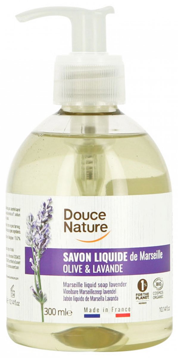 Douce Nature Zeep Marseille vloeibaar lavendel bio 300 Milliliter