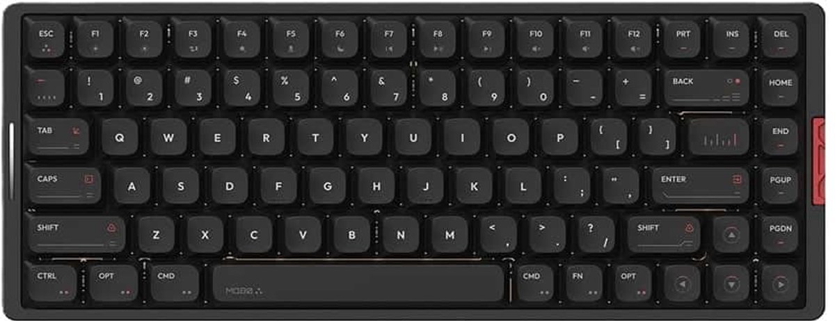 IQUNIX MQ80 Shadow Black RGB Draadloos Hotswap Mechanisch Gaming Toetsenbord