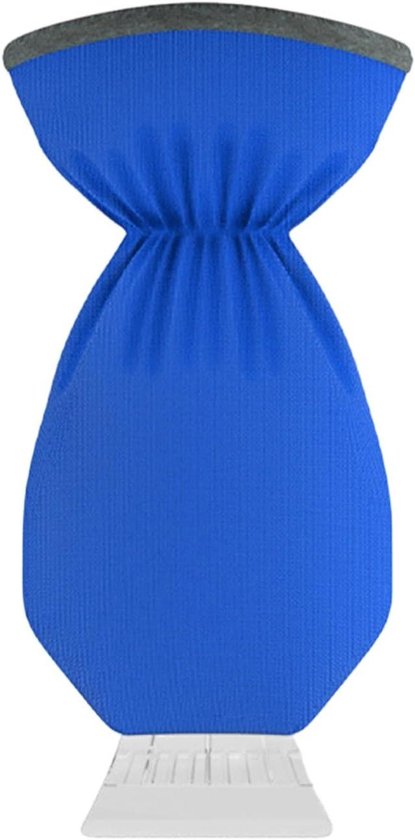Ijskrabber met Wanten - Sneeuwschuiver Auto - Winter Klaar Maken - Winddichte Constructie - 35.5 x 16 cm - Blauw