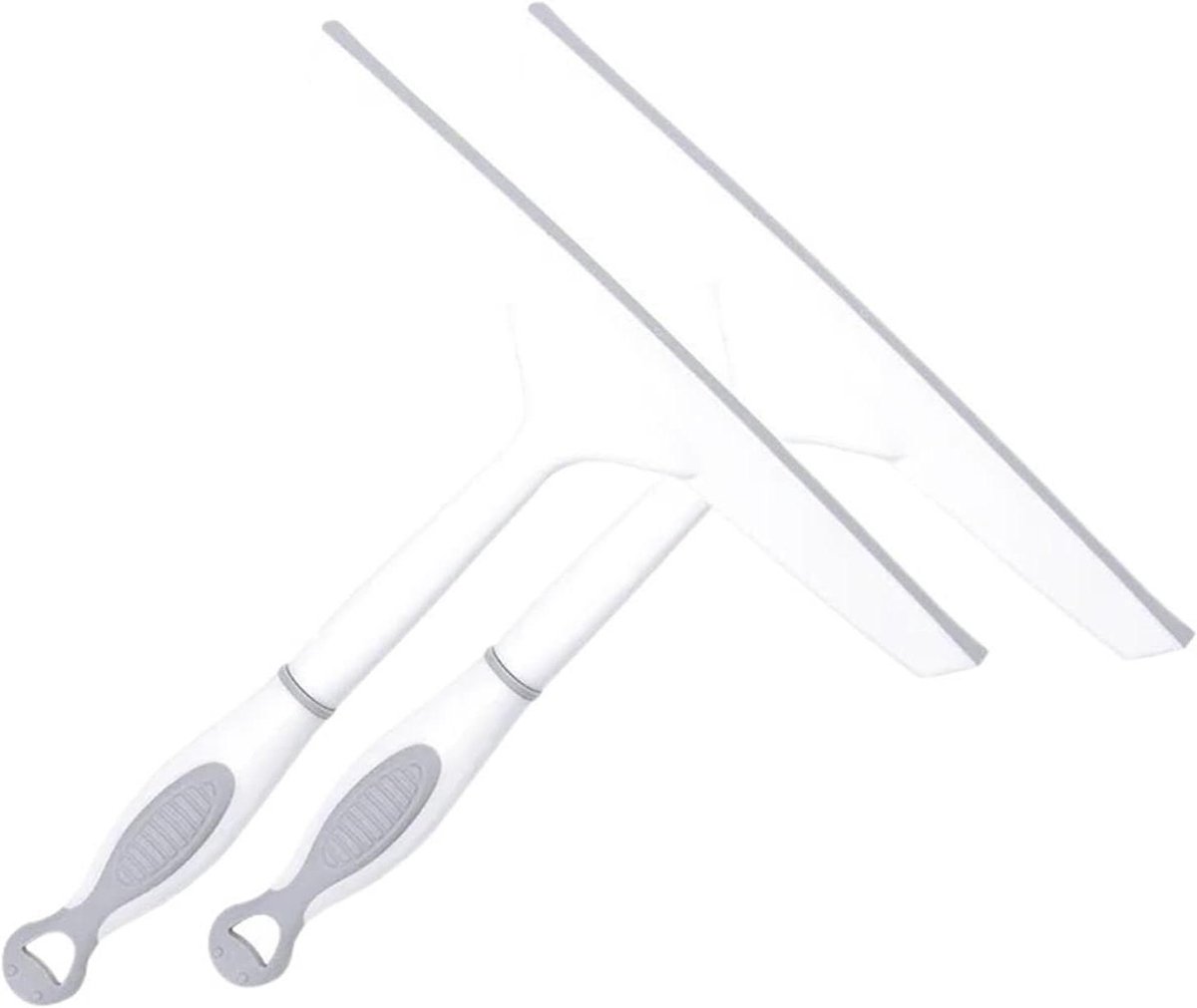 Badkamer Wisser - Glasreiniger Trekker - Ramen Schoonmaken - Zonder Strepen - 25 cm - Grijs