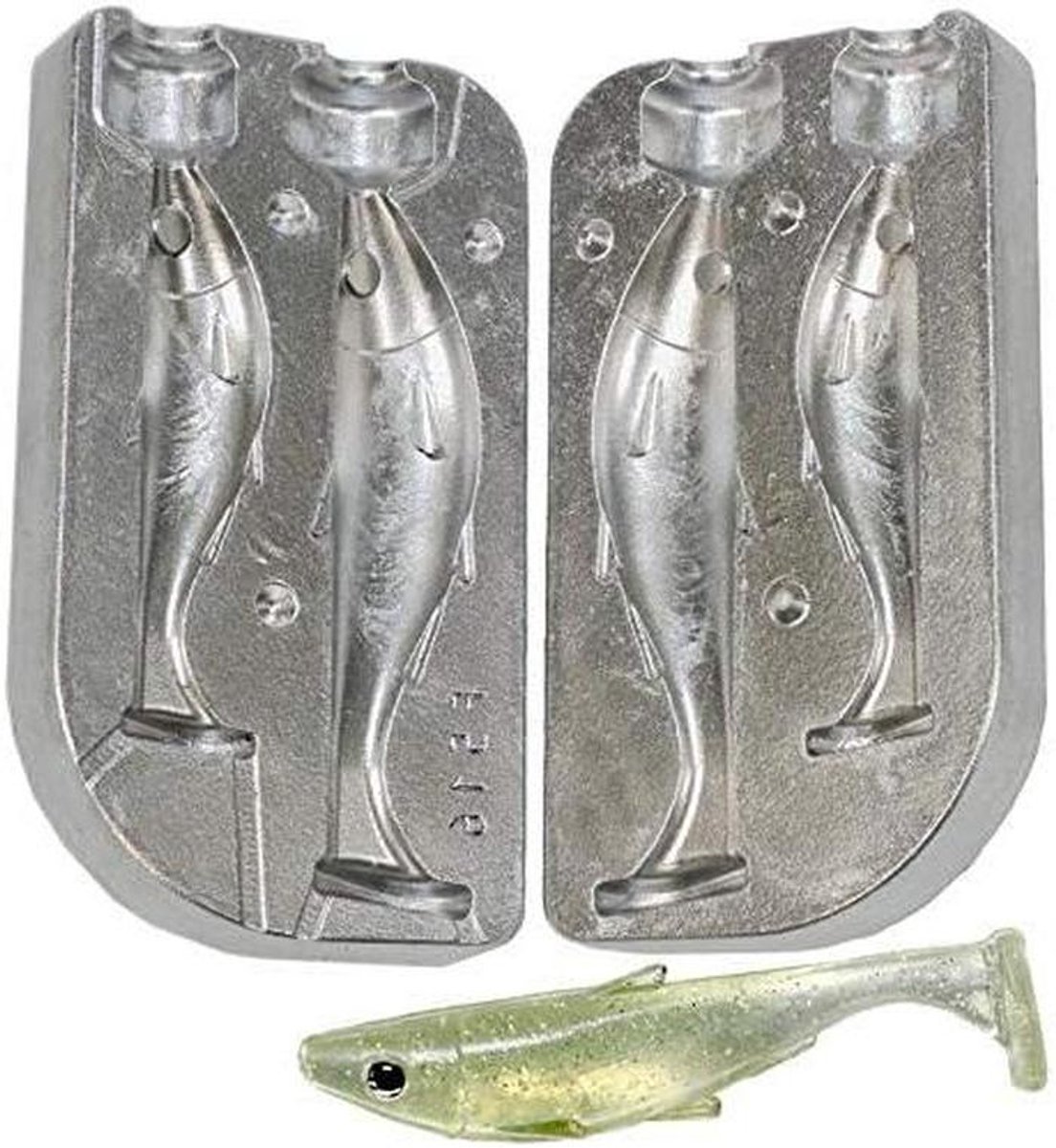 Zwemmen Paddle Shad - Siliconen Zacht Lokken - Vissen Maken - Aluminium Duurzame Mal - 80-100mm - Niet Gespecificeerd