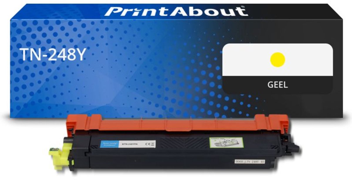PrintAbout huismerk Toner TN-248Y Geel geschikt voor Brother