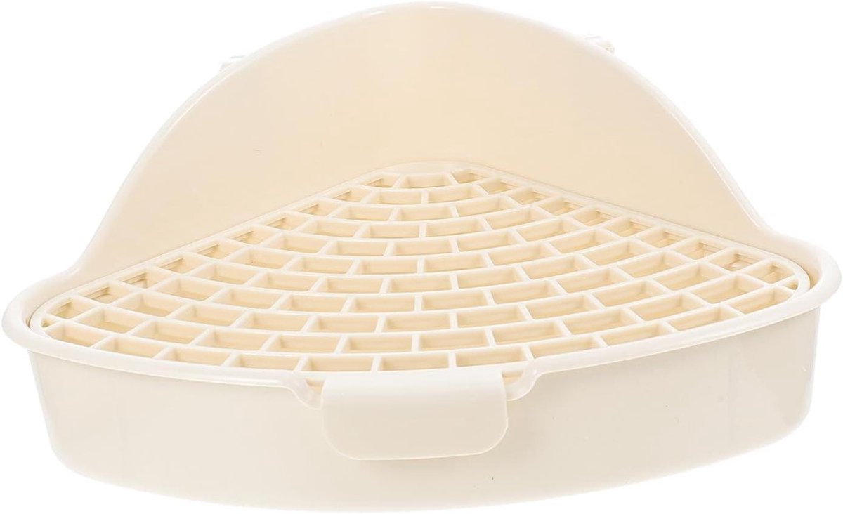Huisdier Toilet - Kleine Dieren - Zindelijkheidstraining - Verhoogdhekje - 25x20x10cm - Grijs